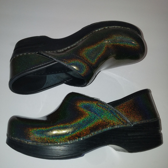 glitter dansko clogs